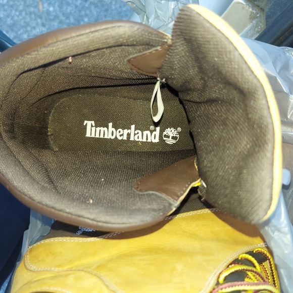 Timberland Wedge Heel Boots Leather Sz 10m - Picture 11 of 16